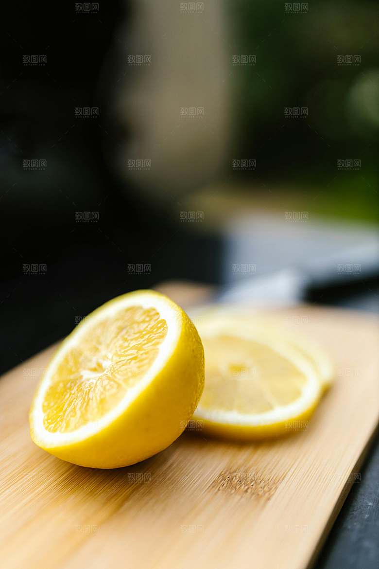 柠檬摄影特写素材