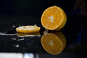 柠檬摄影特写素材