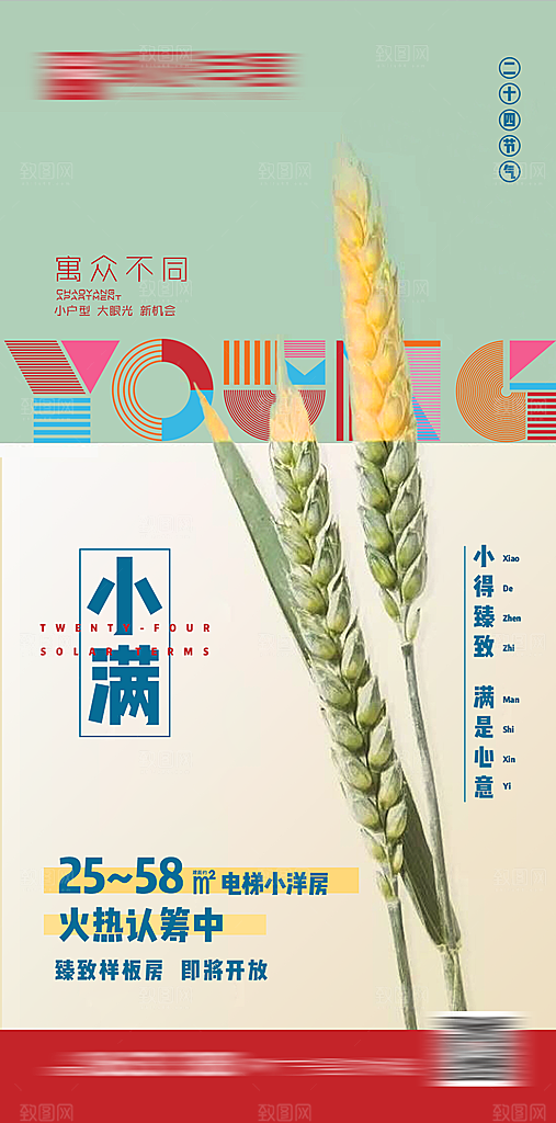 小满 竖版海报设计