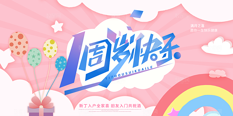 生日周年派对海报