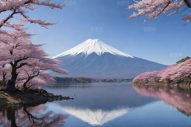 巍峨壮丽富士山的统领