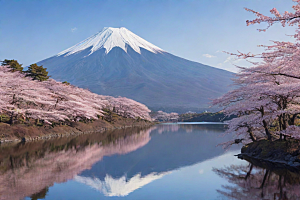 巍峨壮丽富士山的统领