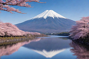 巍峨壮丽富士山的统领