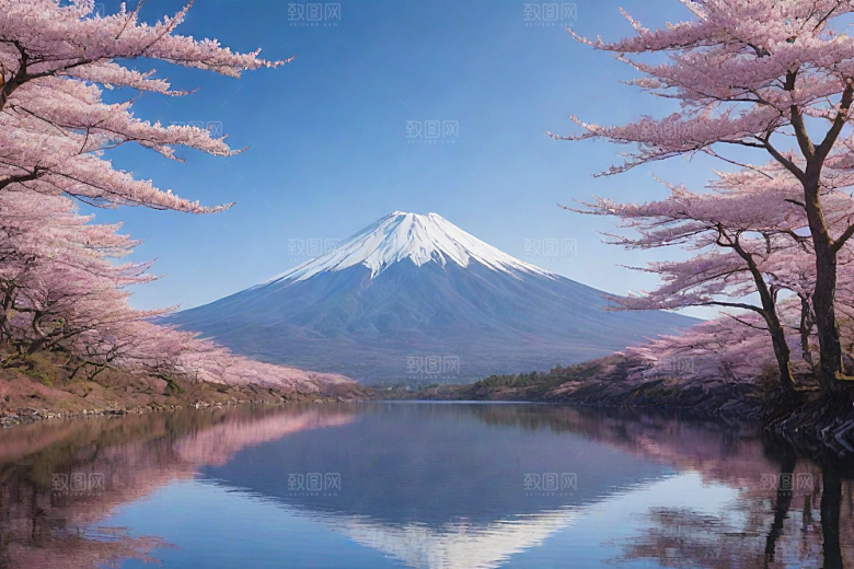 巍峨壮丽富士山的统领