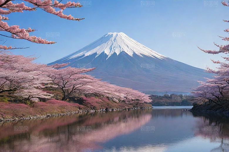 巍峨壮丽富士山的统领