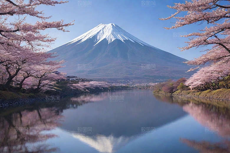 巍峨壮丽富士山的统领