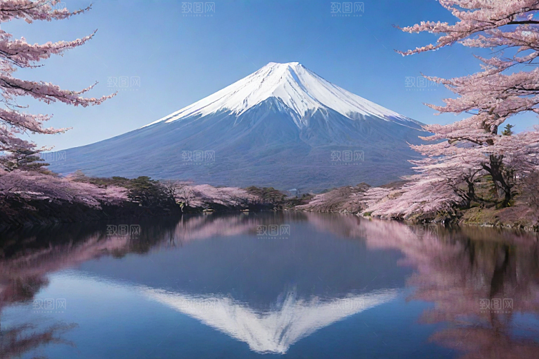巍峨壮丽富士山的统领