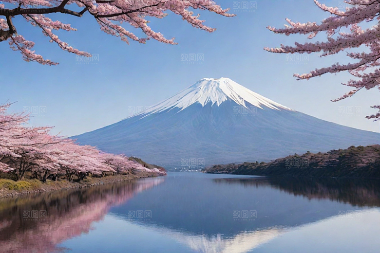 巍峨壮丽富士山的统领
