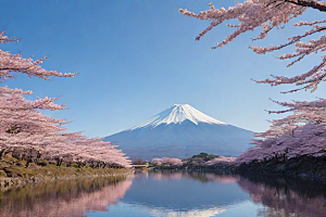 巍峨壮丽富士山的统领