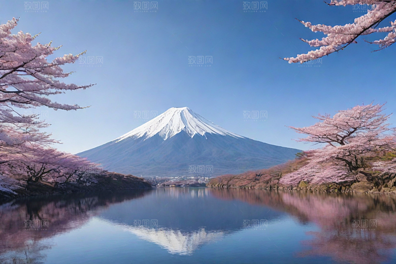巍峨壮丽富士山的统领