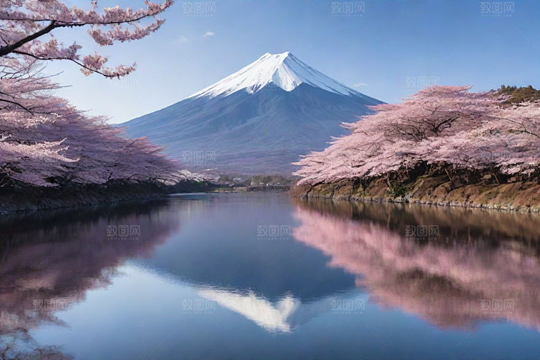 巍峨壮丽富士山的统领