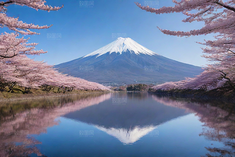 巍峨壮丽富士山的统领