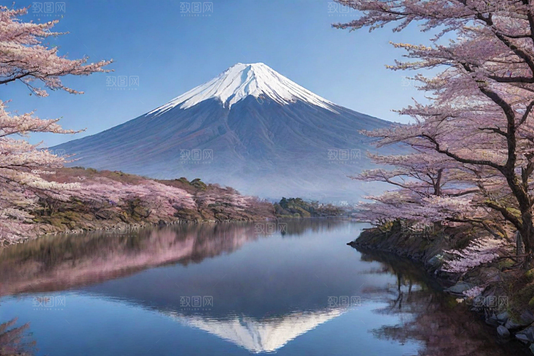 巍峨壮丽富士山的统领