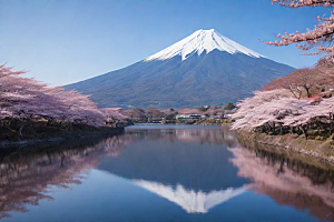 巍峨壮丽富士山的统领