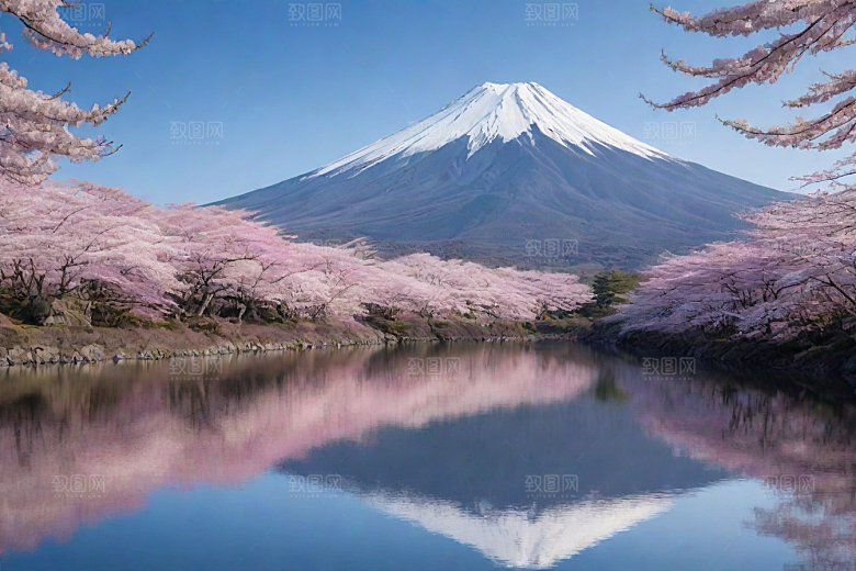 巍峨壮丽富士山的统领