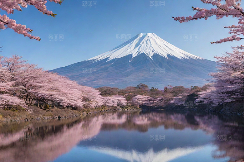巍峨壮丽富士山的统领