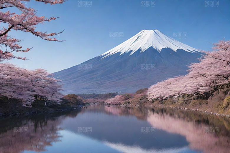 巍峨壮丽富士山的统领