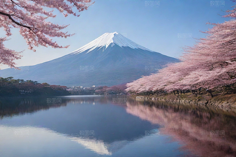 巍峨壮丽富士山的统领