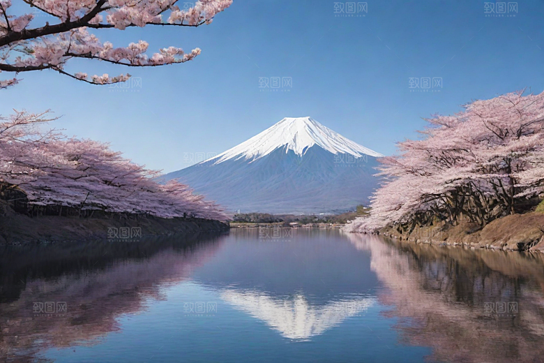 巍峨壮丽富士山的统领