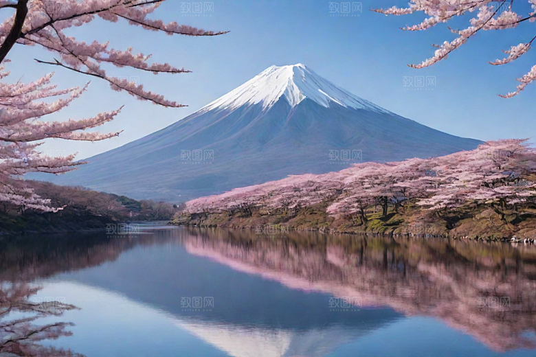 巍峨壮丽富士山的统领