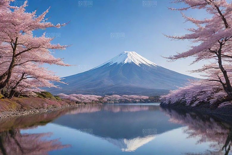 巍峨壮丽富士山的统领