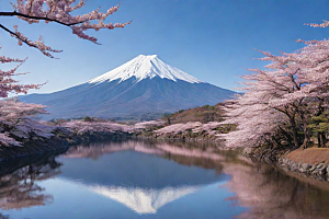 巍峨壮丽富士山的统领
