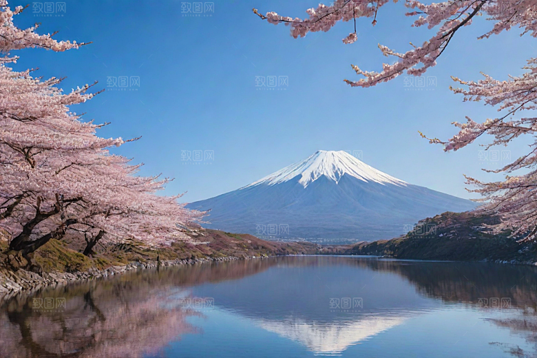 巍峨壮丽富士山的统领