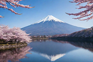 巍峨壮丽富士山的统领