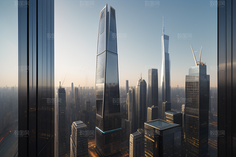 城市的不断变化摩天大楼见证的世界进步