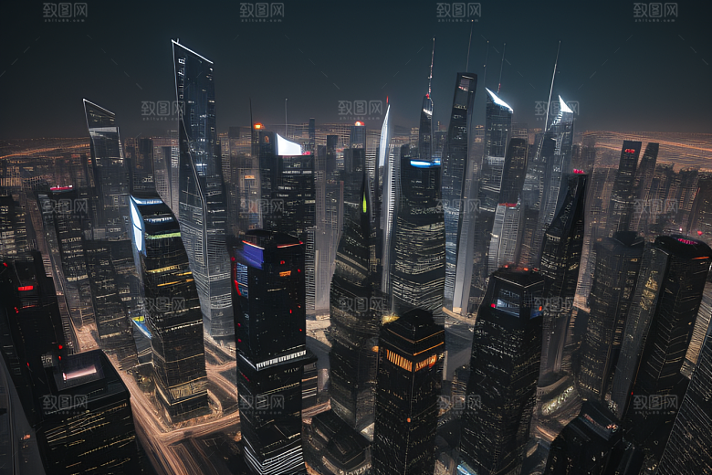 城市的极限摩天大楼提醒我们天空的无限