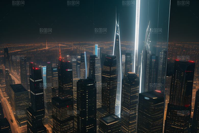 城市的极限摩天大楼提醒我们天空的无限