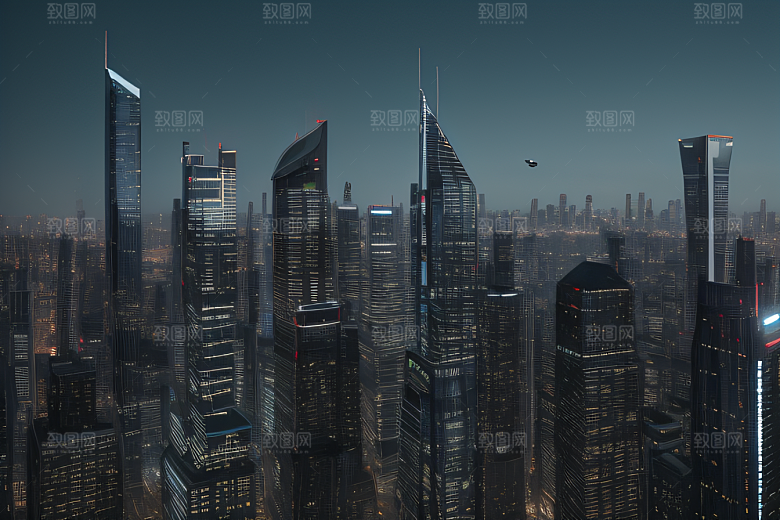 城市的极限摩天大楼提醒我们天空的无限