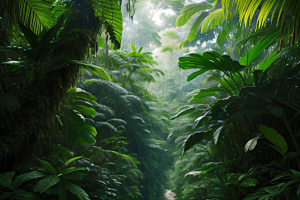 活的画布热带雨林中的生命交织