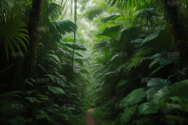 活的画布热带雨林中的生命交织