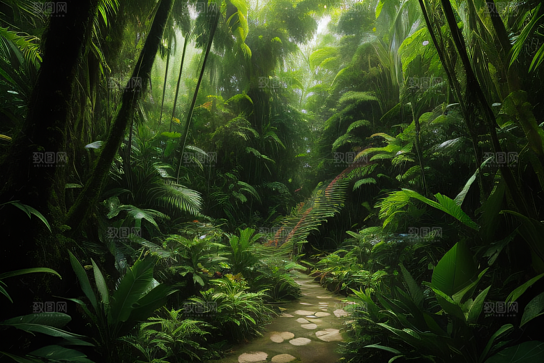 活的画布热带雨林中的生命交织