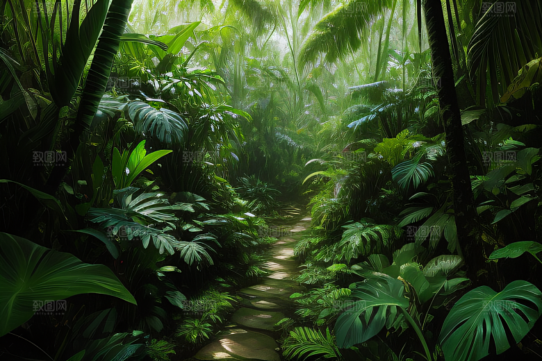 活的画布热带雨林中的生命交织