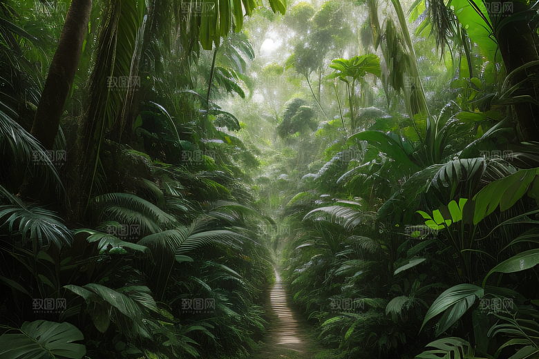 美丽的羽毛热带雨林中的鸟类世界