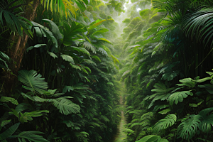 美丽的羽毛热带雨林中的鸟类世界