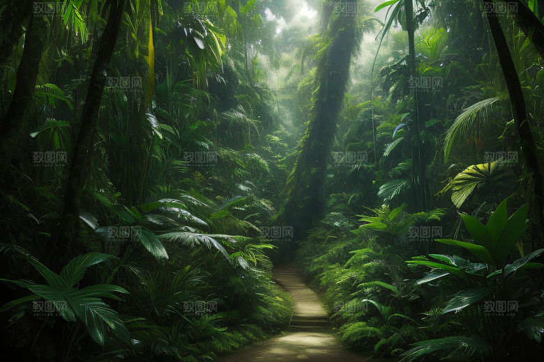 美丽的羽毛热带雨林中的鸟类世界
