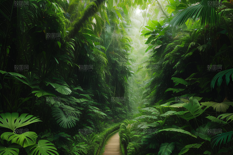 美丽的羽毛热带雨林中的鸟类世界