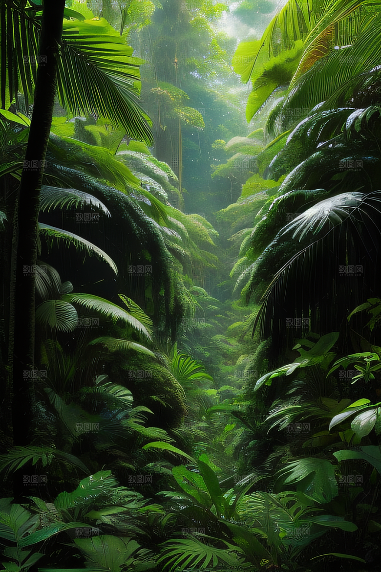 美丽的羽毛热带雨林中的鸟类世界