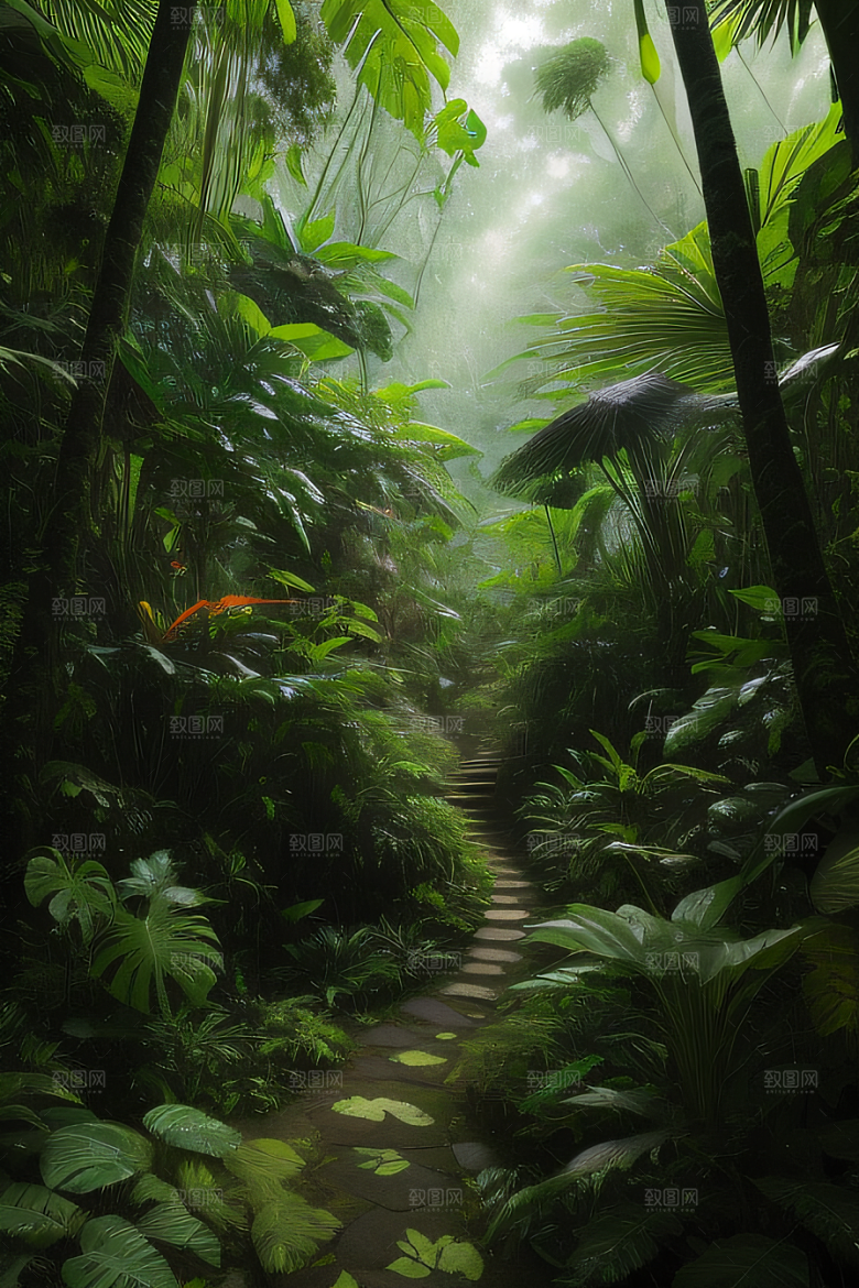 竞争与生存热带雨林中的生态平衡