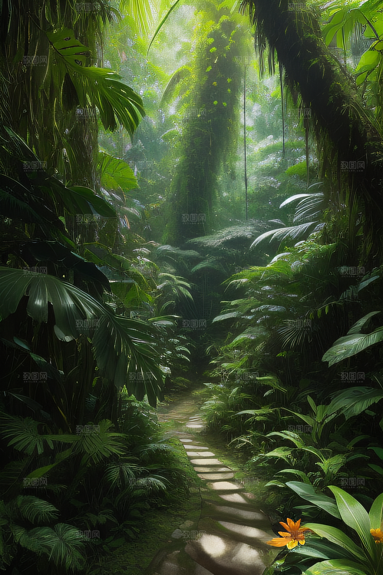 竞争与生存热带雨林中的生态平衡