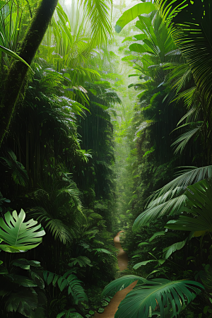 竞争与生存热带雨林中的生态平衡