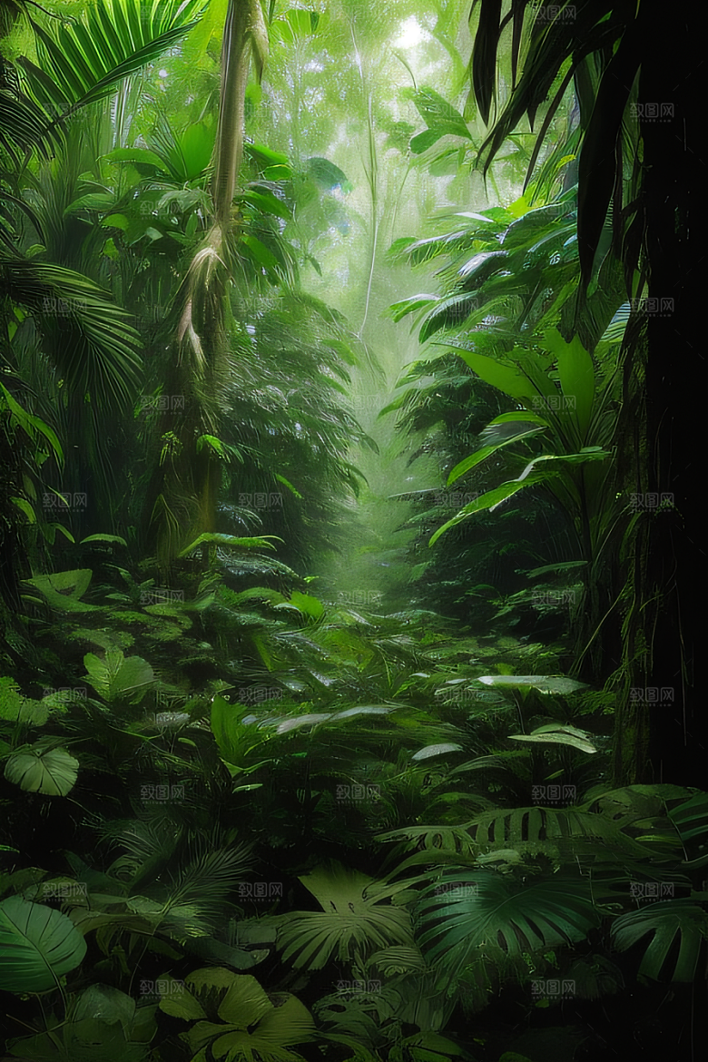 竞争与生存热带雨林中的生态平衡