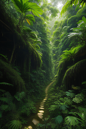 迷人的热带雨林生物多样性的奇观