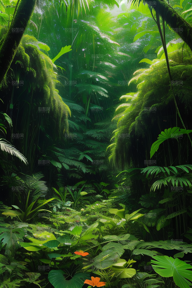 迷人的热带雨林生物多样性的奇观