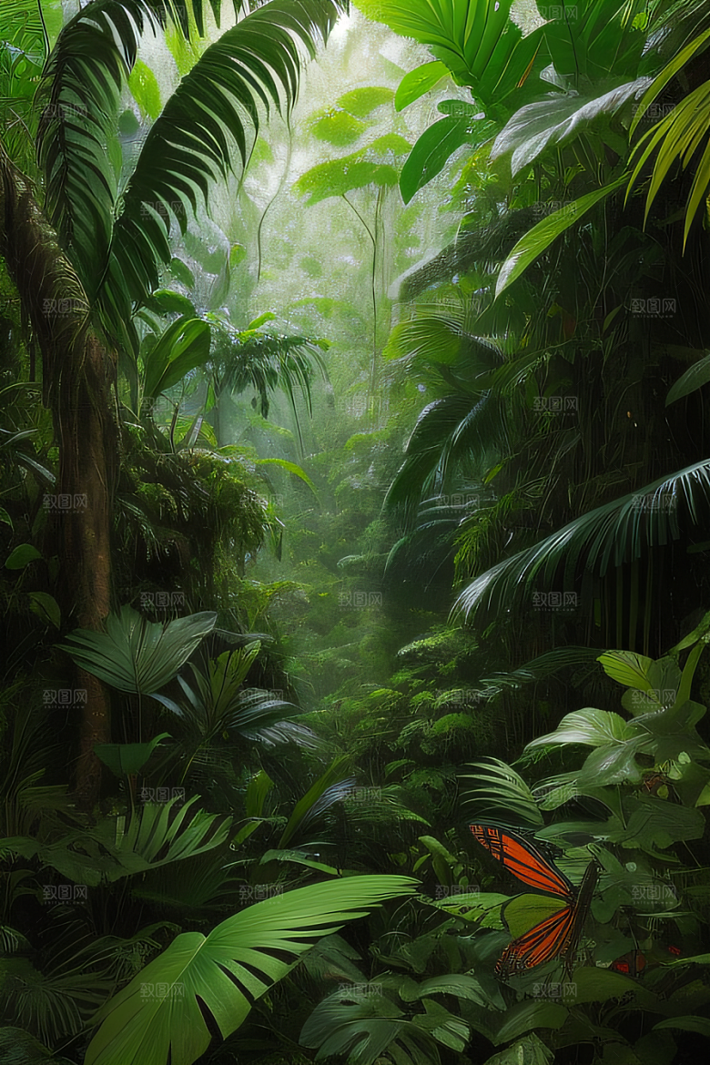 迷人的热带雨林生物多样性的奇观