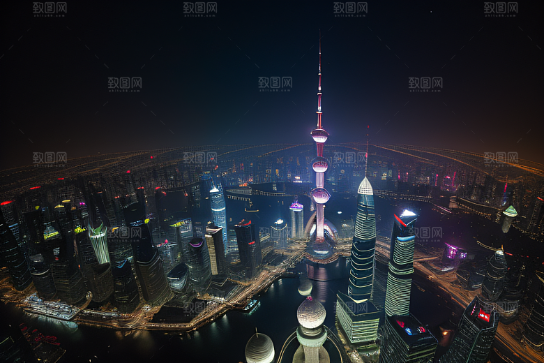 上海的骄傲东方明珠塔的辉煌风采