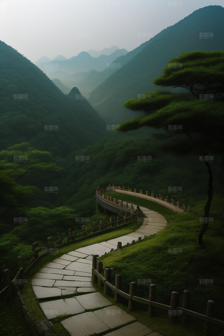 古老石板路的足迹武夷山的丰富历史与文化
